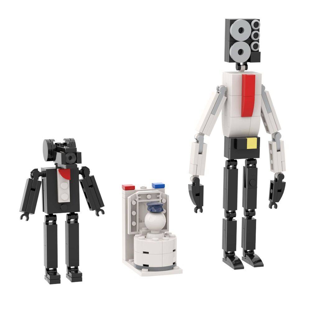 BELIEVE12 Block Puzzle Assemble Model Model DIY Building Toys Removable Building Blocks Set Skibidi Toilet Man Blocks Camera Man Figures Speakerman Titan Model Heavy Strategic .r Model