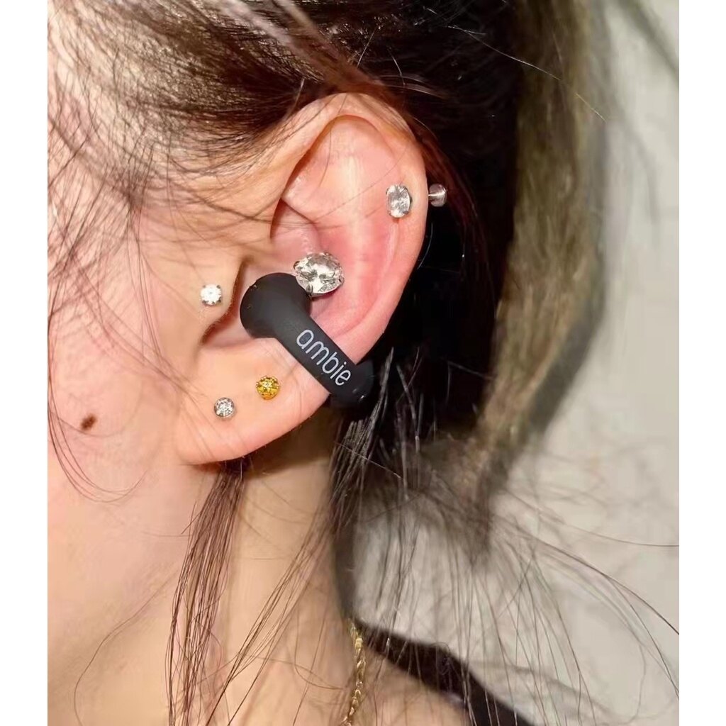 Bông Tai Chính Hãng Ambe Same Style Dẫn Truyền Âm Thanh Qua Xương Bluetooth Không Dây Chân Thật Tai Nghe Ear Pad Tai Nghe Dạng Kẹp TWS Tai Nghe Nhét Tai Thể Thao Sound Earcuffs RUIJA