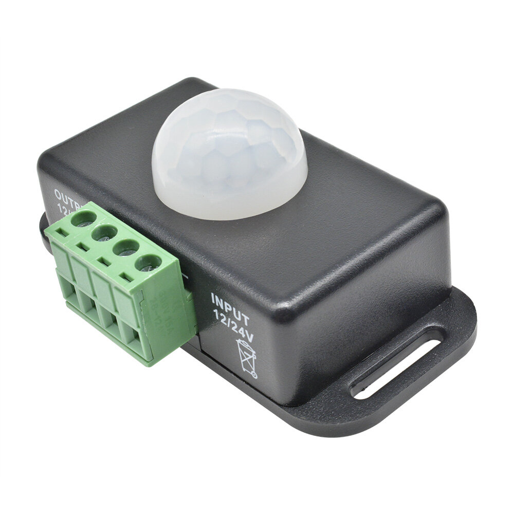 Công tắc cảm biến chuyển động hồng ngoại PIR tự động DC 12V-24V 8A -INTL