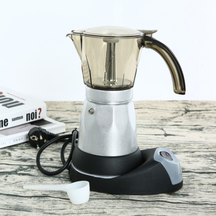 Máy Pha Cà Phê Mocha Espresso Ý 480W 220V Bình Pha Cà Phê Mocha Điện Máy Pha Cà Phê Điện Cầm Tay Phích Cắm EU