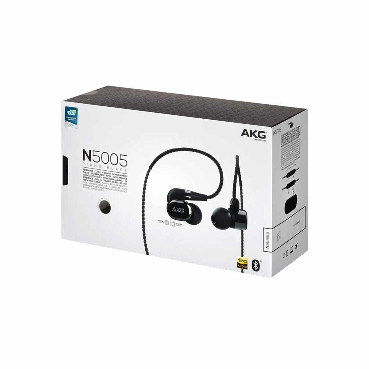 N5005 New AKG N5005 Piano Black 5-Driver In-ear Headphones
