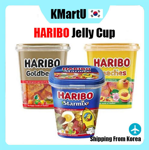 [Haribo] thạch cốc 175G/thạch gấu, Thạch trái cây đào, thạch Starmix