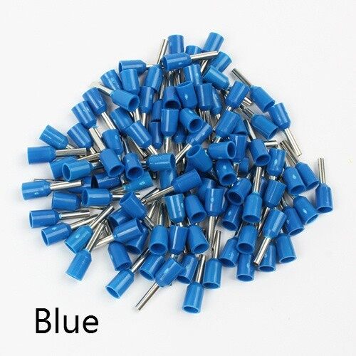100 Cái/gói E0508 E7508 E1008 E1508 E2508 E4009 E6012 Cách Nhiệt Đai Khối Thiết Bị Đầu Cuối Kết Thúc Dây Dây Kết Nối, Thiết Bị Đầu Cuối Uốn Điện