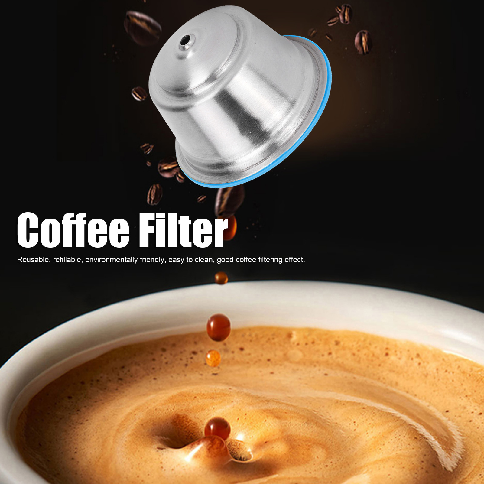 Espresso Capsules Cup Professional Coffee Capsule Durable Refillable Practical Coffee Coffee Machine for Dolce Gusto Cafe Home