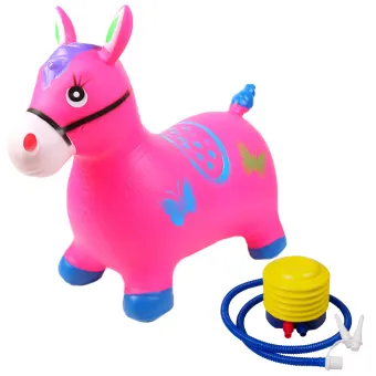 pink bouncy horse