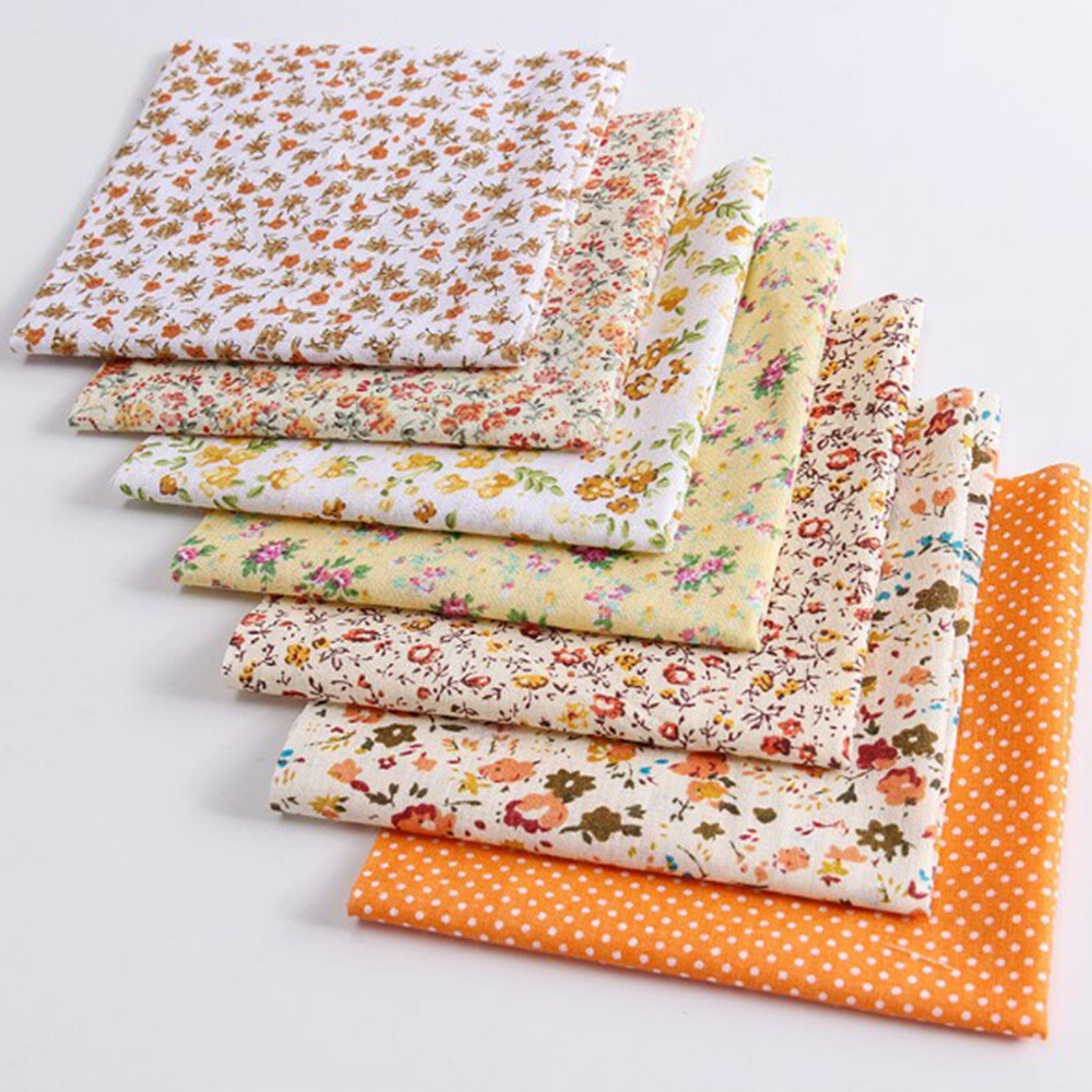 【Ready Stock】Beautymaker 7Pcs Assorted Mixed Pattern Fat Quarter Bundle Quilting Cotton Fabric Sewing DIY