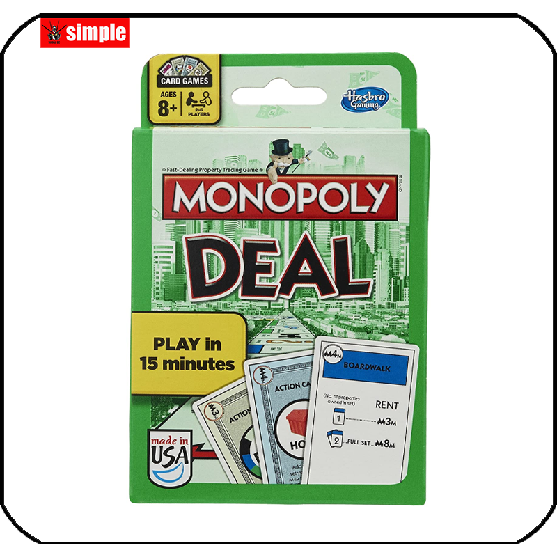 Monopoly Card Game For Famliy Party Game