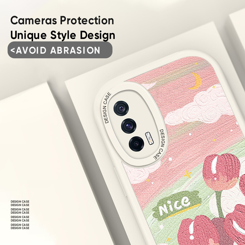 ZeroQiQi Casing Case For Redmi Note 10,Redmi Note 10 5G,Redmi Note 10 Pro,Redmi Note 10S Case Slim Skin Feeling Cartoon Pink Flowers Leather Back Casing Soft Silicone PU Leather Cover Phone Case