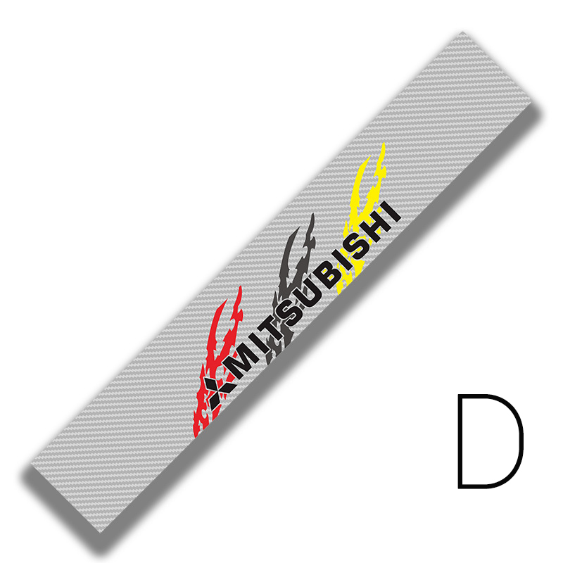 For Mitsubishi Car Styling Sticker Car Front Rear Glass Sticker Decals Front Windshields Sticker DIY Accessories For Mitsubishi Auto Universal