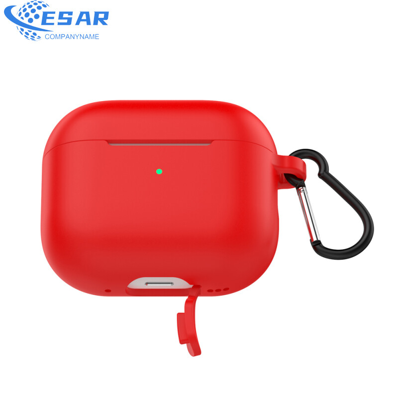 Ready Stock Silicone Cover Case Compatible For Airpods Pro 2 Bluetooth-compatible Headset (with Lanyard Carabiner)