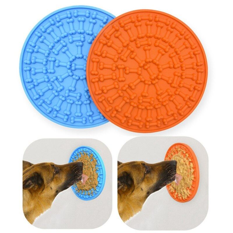 Mat Cho Chó Mèo Bát Thức Ăn Chậm S Họa Tiết Cún Cưng Mới Cho Ăn Bát Thức Ăn Silicone Chó Cho Ăn Click Pad Cho Ăn Chậm Công Cụ Điều Trị D3
