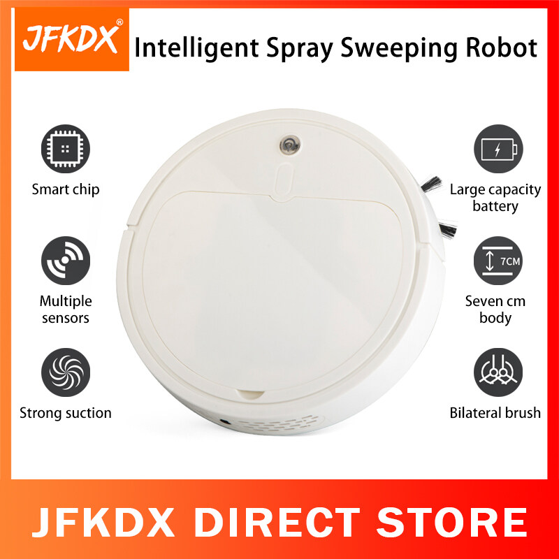 JFKDX หุ่นยนต์กวาดพื้นอัจฉริยะสาม-In-One เครื่องดูดฝุ่นกวาด,เครื่ื่องดูดฝุ่น,สเปรย์ฆ่าเชื้อโรคเครื่องมือทำความสะอาดในครัวเรือน USB ชาร์จในครัวเรือน JFKDX หุ่นยนต์กวาดพื้นอัจฉริยะสาม-In-One เครื่องดูดฝุ่นกวาด,เครื่ื่องดูดฝุ่น,สเปรย์ฆ่าเชื้อโรคเครื่องมือทำความสะอาดในครัวเรือน USB ชาร์จในครัวเรือน