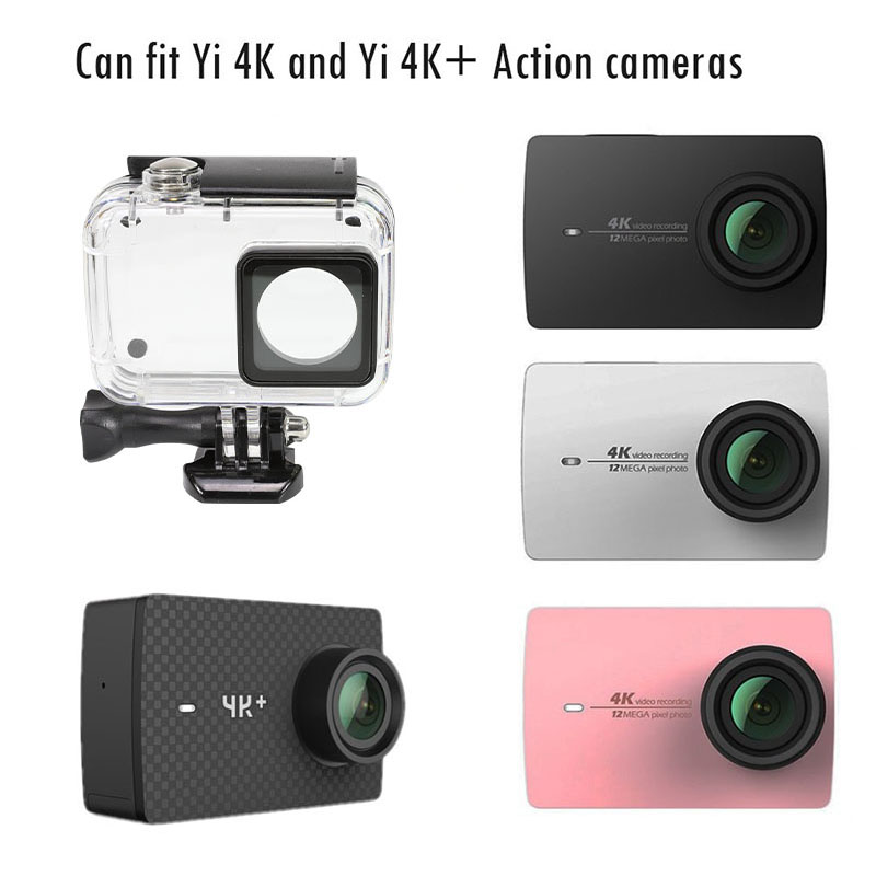 Waterproof Case For YI 4K Action Camera Xiaoyi 4K+ Protection Shell Lite 4K Diving Housing Box Mount W/Filter Kits Accessories