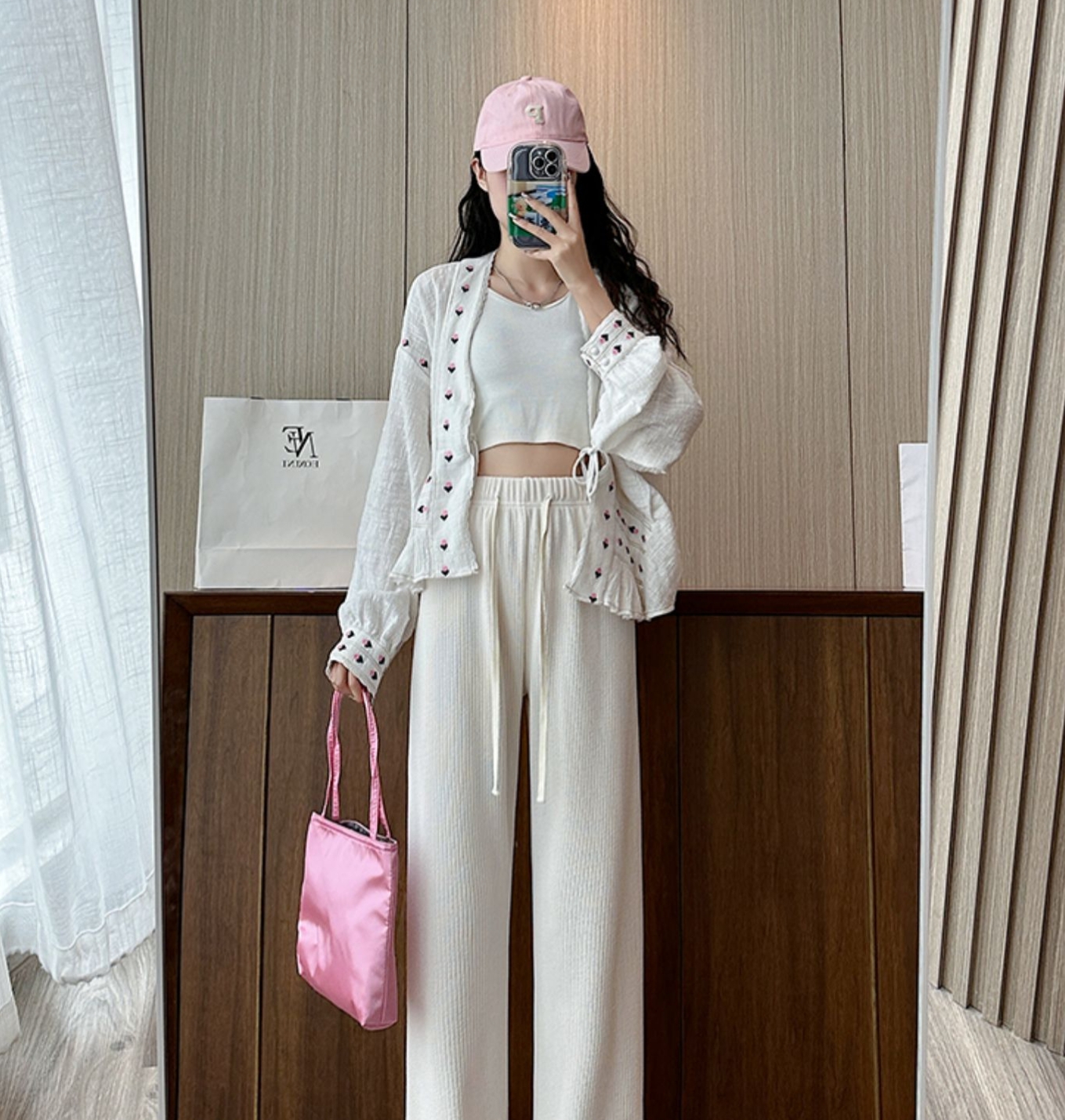 Quần nữ cạp cao quần ống rộng
