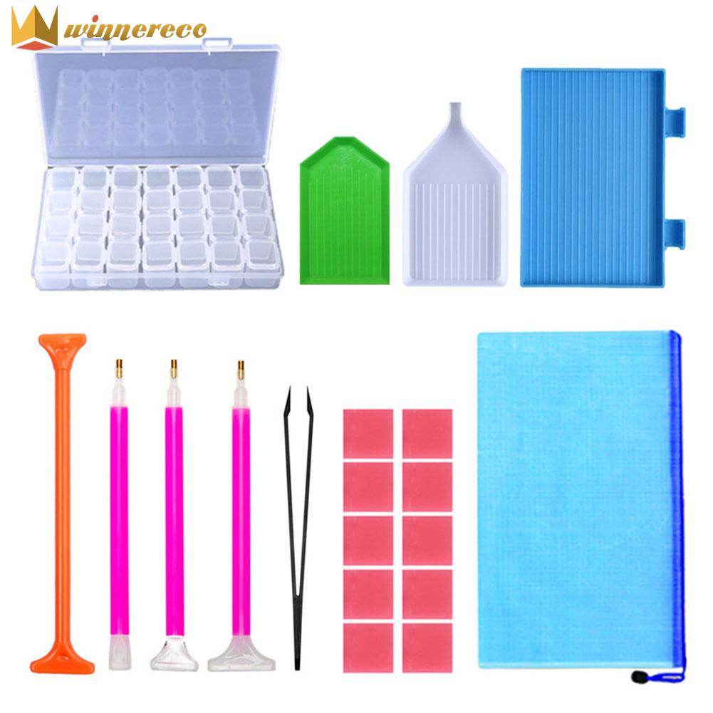 Winnereco Bộ dụng cụ đính đá làm tranh đính đá 20 món-INTL
