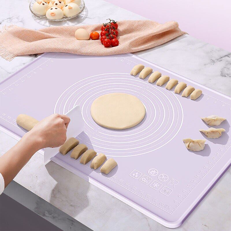Silicone Mat 70*70 100*80 Thick Non-Stick Pastry Baking Mat Dough Rolling Pad Dough Kneading Board Bakeware Utensils For Kitchen