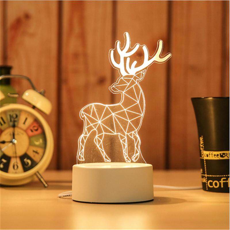 Bảng giá Sáng Tạo 3D Đèn Acrylic Đèn Ngủ LED Dễ Thương USB Cảm Ứng Bàn Để Bàn Kid Tặng
