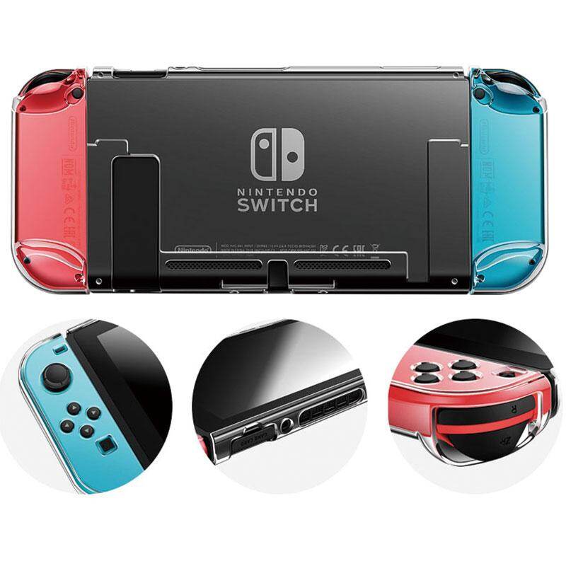 TOPZERO Ốp Bảo Vệ Trong Suốt PC Pha Lê Có Thể Tháo Rời Cho Nintendo Switch NS NX Ốp Lưng Cứng
