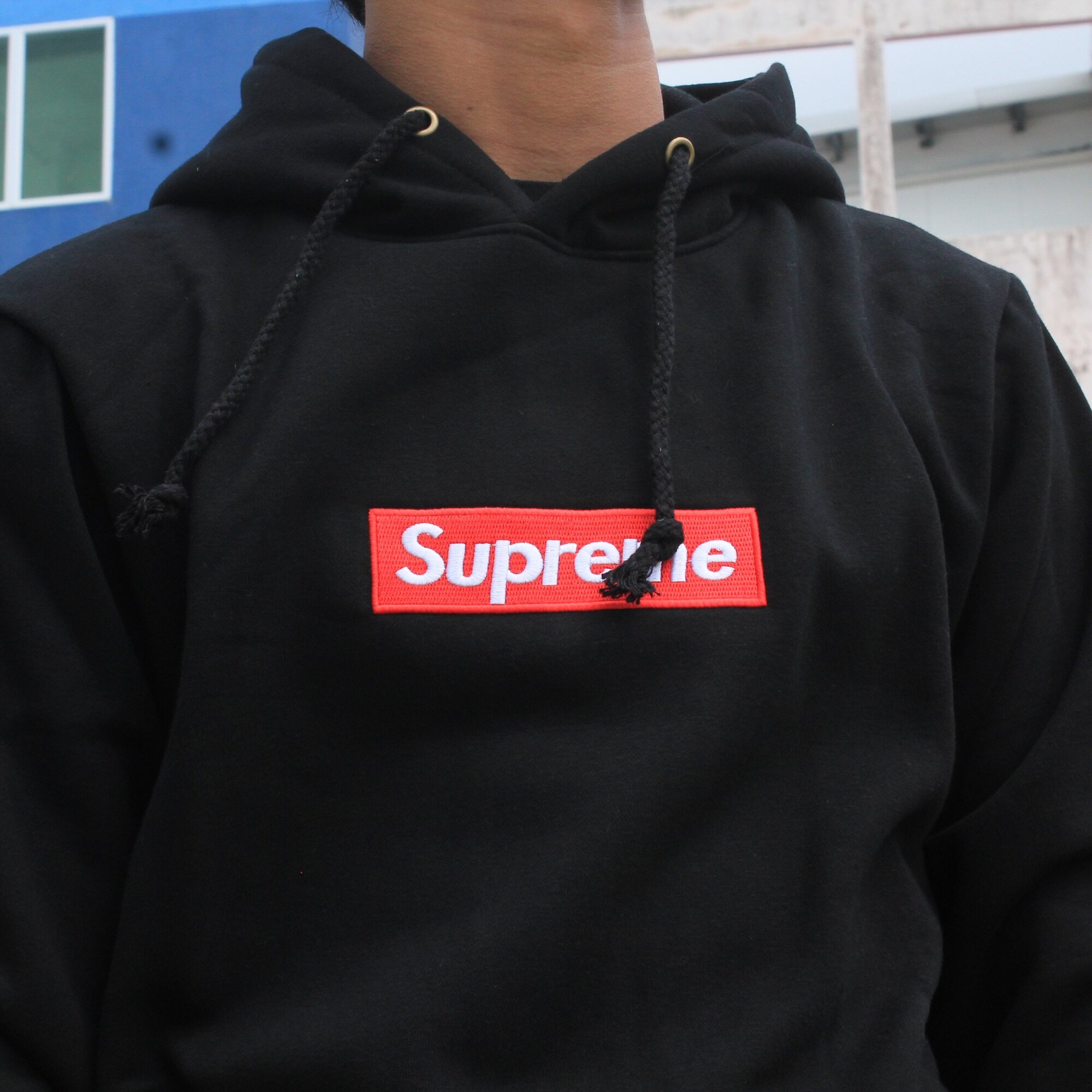 supreme black hoody