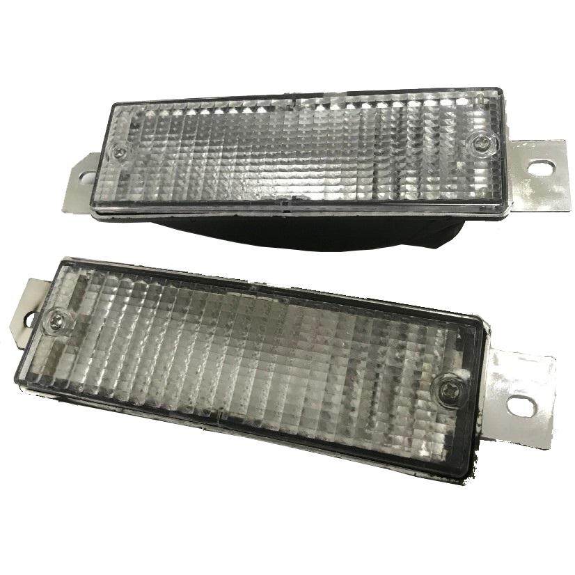 1 Pasang Depan Sudut Bumper Lampu Sinyal Lampu untuk BMW E30 M40 318i 320i 325i Penggantian 1983-1991 Putih Vena