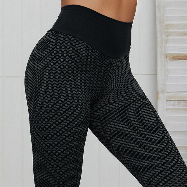 FINETOO Quần Legging Nữ Thể Dục Quần Legging Dài Đến Mắt Cá Chân Nâng Ngực Co Giãn Cạp Cao In Họa Tiết Chắp Vá Thời Trang Không Đường May Ôm Hông Đào