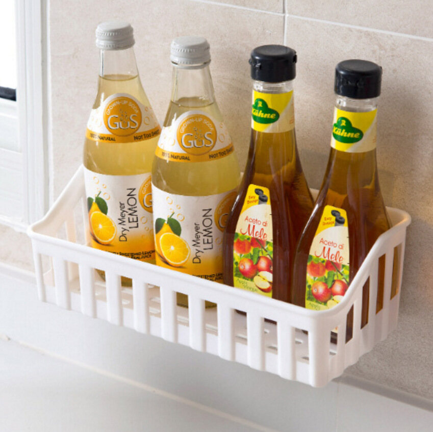 Bathroom Wall Triangular Shower Shelf Punch-free Bathroom Corner Bath Rack Multifunctional Kitchen Storage Holder Organizer