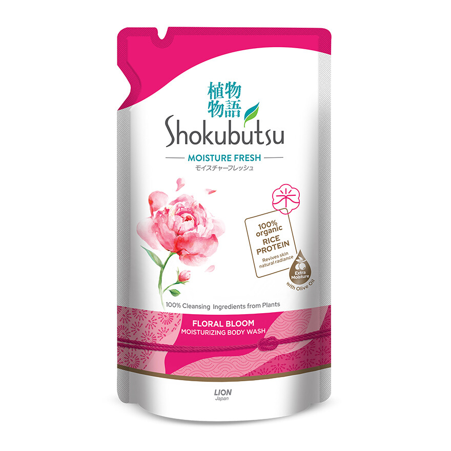 SHOKUBUTSU Body Wash Floral Refill 500g Lazada