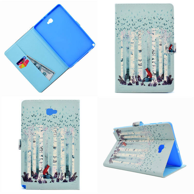 SM-P585Y Case For Samsung Galaxy tab A A6 10.1 2016 With S Pen P580 P585 SM-P580 Case Cute Cover Soft TPU PU Leather Protector Stand Casing
