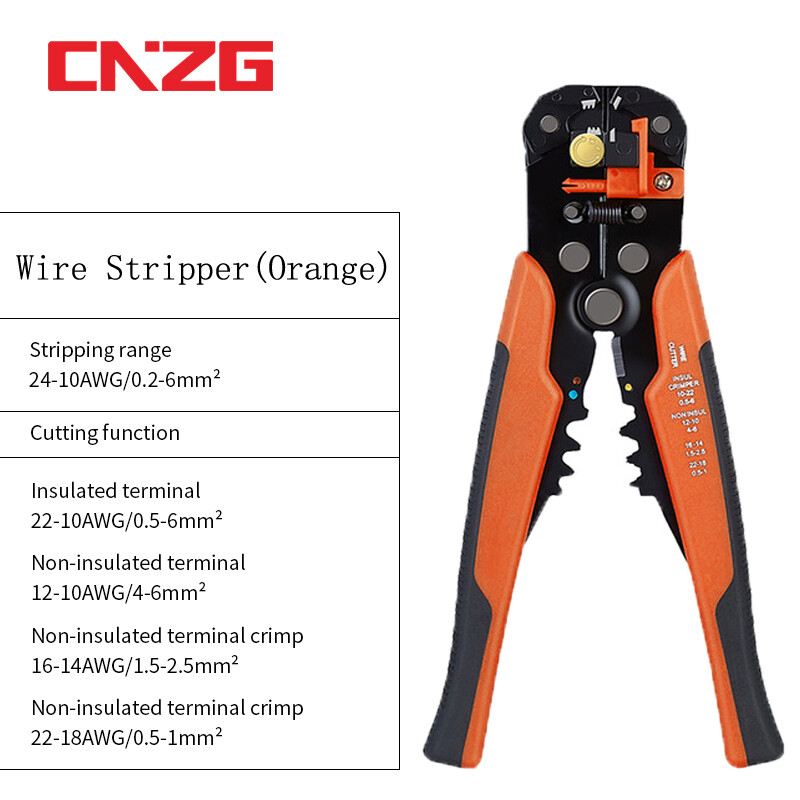 Automatic Wire Striper Cutter Stripper Crimper Pliers Crimping Terminal Hand Tool Cutting and Stripping Wire Multitool 5 In Combination With 1 Multi-function Wire Stripping Pliers Automatic Cutting And Pressing Pliers Multifuntional Electric Tools