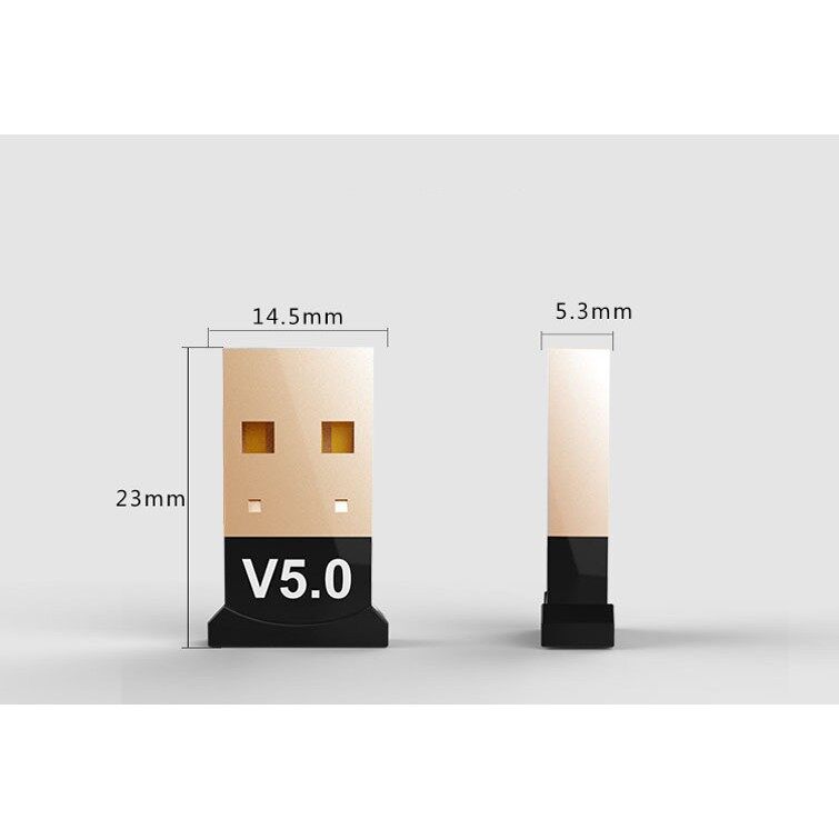 USB Bluetooth 5.0 Dongle CSR, thu phát bluetooth tốc độ cao cho PC và Laptop