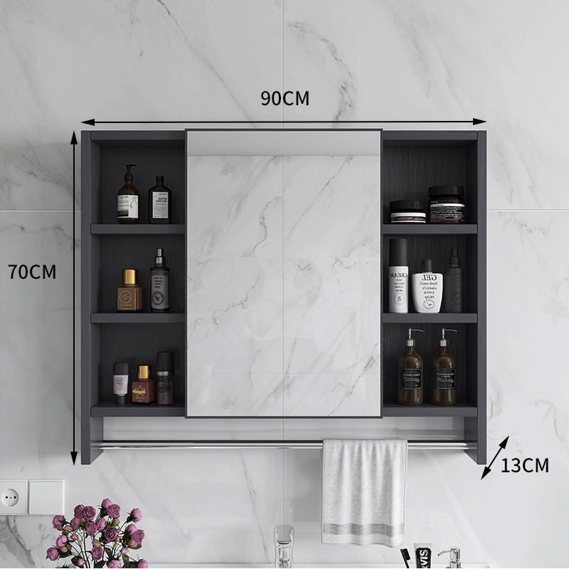 DJK Wall mounted mirror in bathroom Modern bathroom Smart