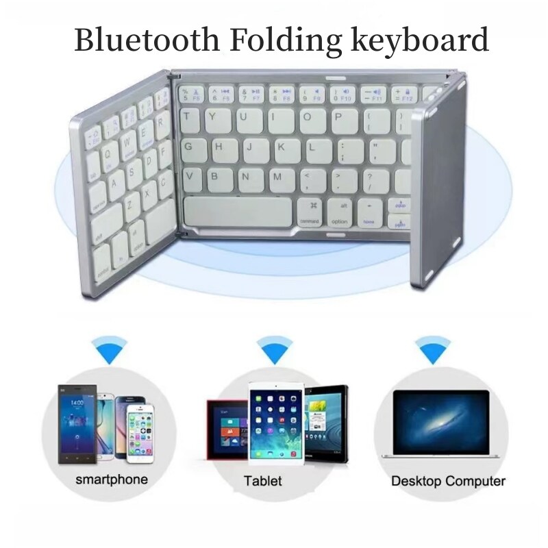 Bluetooth Mini Bàn phím không dây với bàn di chuột cảm ứng có thể sạc lại Bàn phím tiếng Nga Tây Ban Nha phổ Windows IOS Android di động máy tính bảng