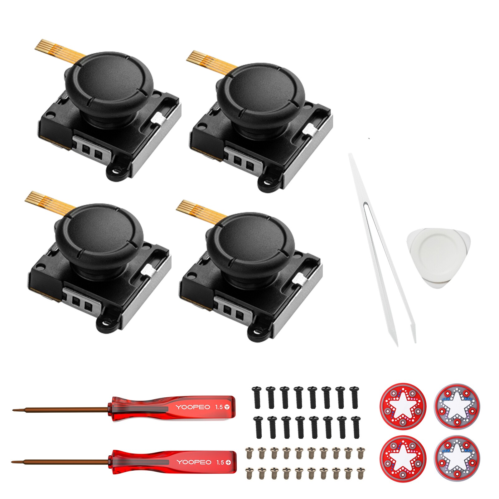 Original GuliKit Hall Joystick for Joy-Con NS40 AKNES Nintendo Switch/Switch OLED/Switch Lite Joycon Controller Gamepad Grip No Drift Rocker Cap Replacement Cap Accessories