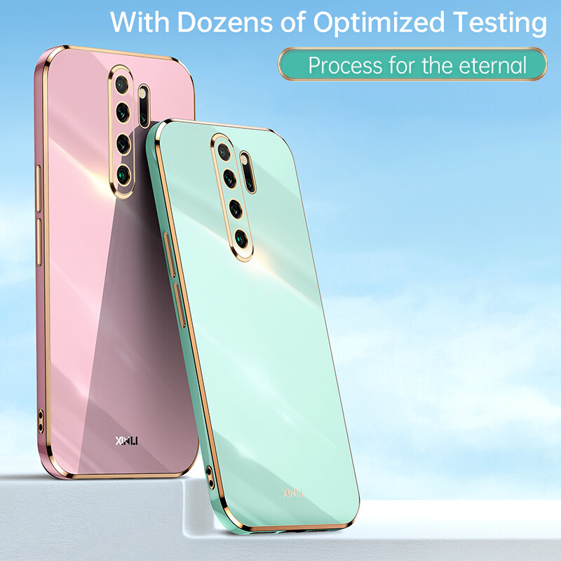 YBD Plating phone Case For Xiaomi Redmi Note 8 Pro Redmi 9 Prime Xiaomi POCO M2 casing,Precise Camera Protection cases Luxury Straight Edge Cover