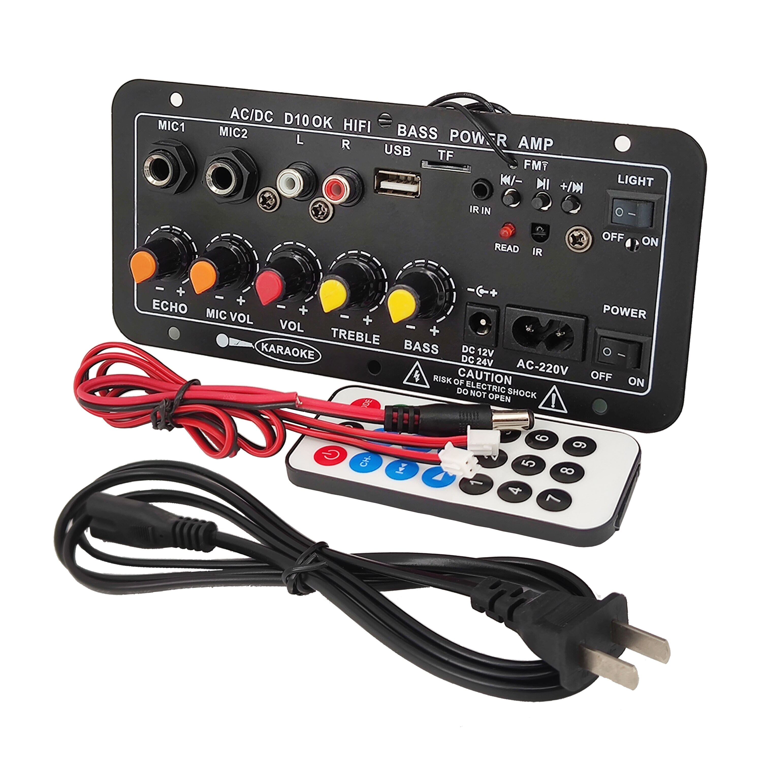 Bảng Mạch Khuếch Đại Bluetooth Kỹ Thuật Số 220V 12V 24V Bộ Khuếch Đại Âm Thanh Cho Loa 8-12 Inch Bảng Điều Khiển Loa Tự Làm Rạp Hát Tại Nhà