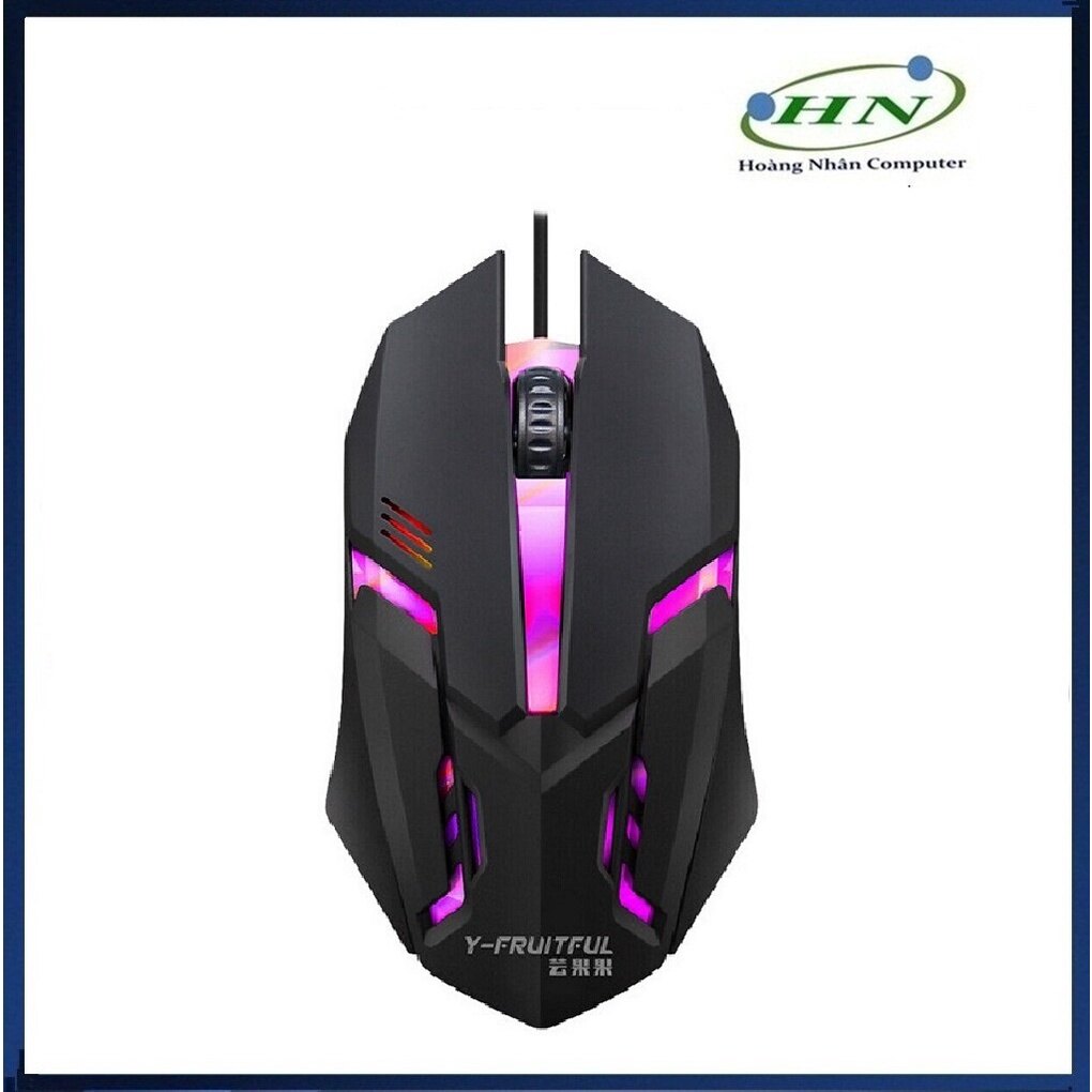Chuột máy tính chơi game dây USB, có đèn LED pro 7 màu