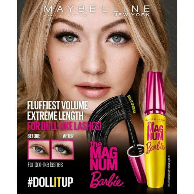 review mascara maybelline magnum barbie