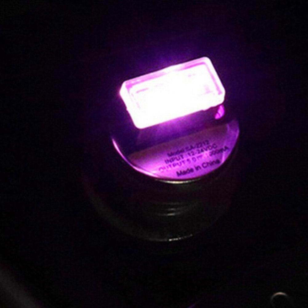 New USB LED Mini Wireless Car Interior Lighting Kit Car Styling Interior Decoration Atmosphere Light WHITE COLOR