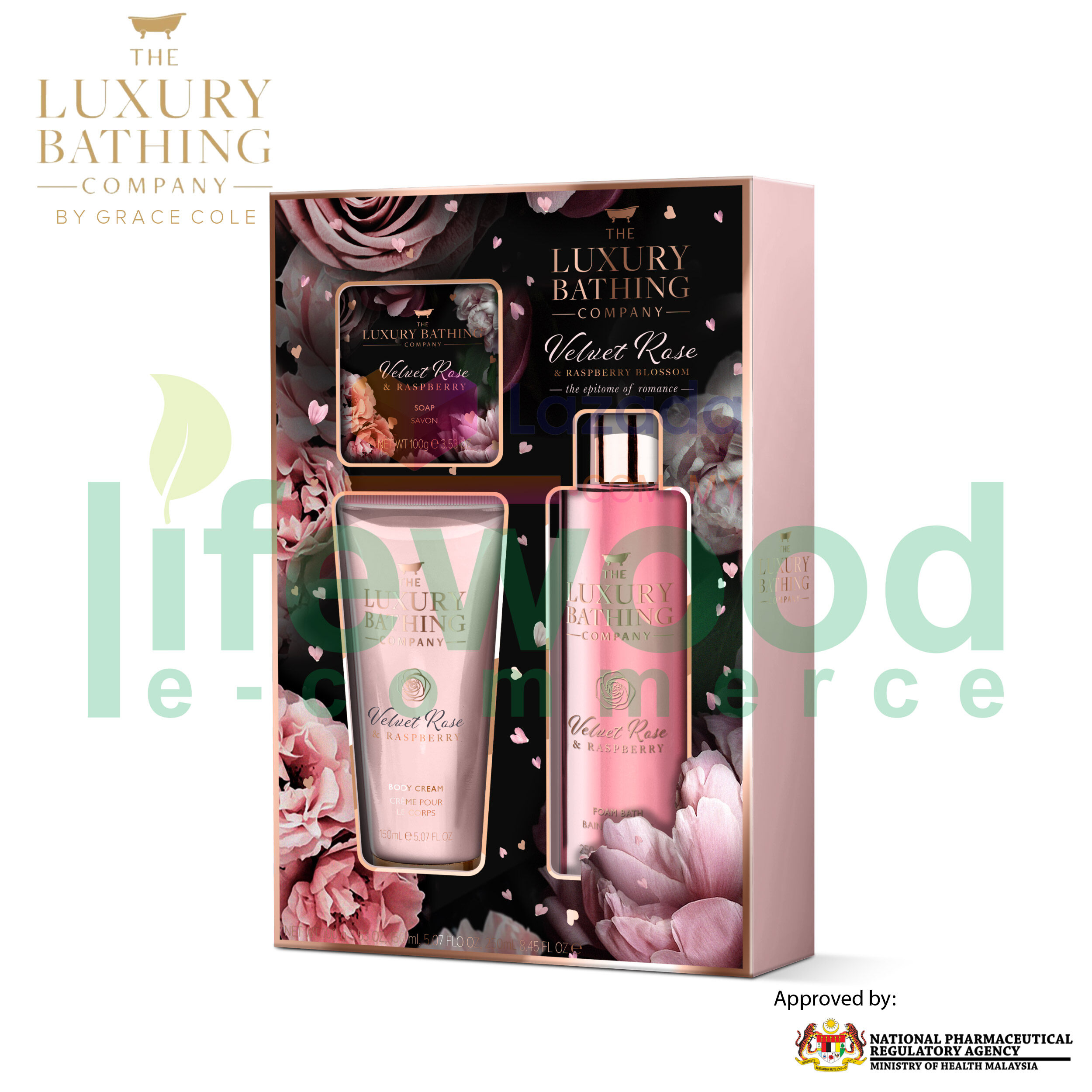 The luxury bathing company online velvet rose and raspberry