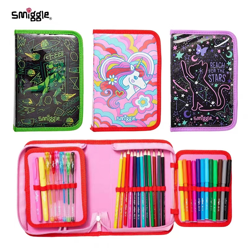 Smiggle Balo cổ điển Hoang Dã bên Mèo cặp đi học cho trẻ em