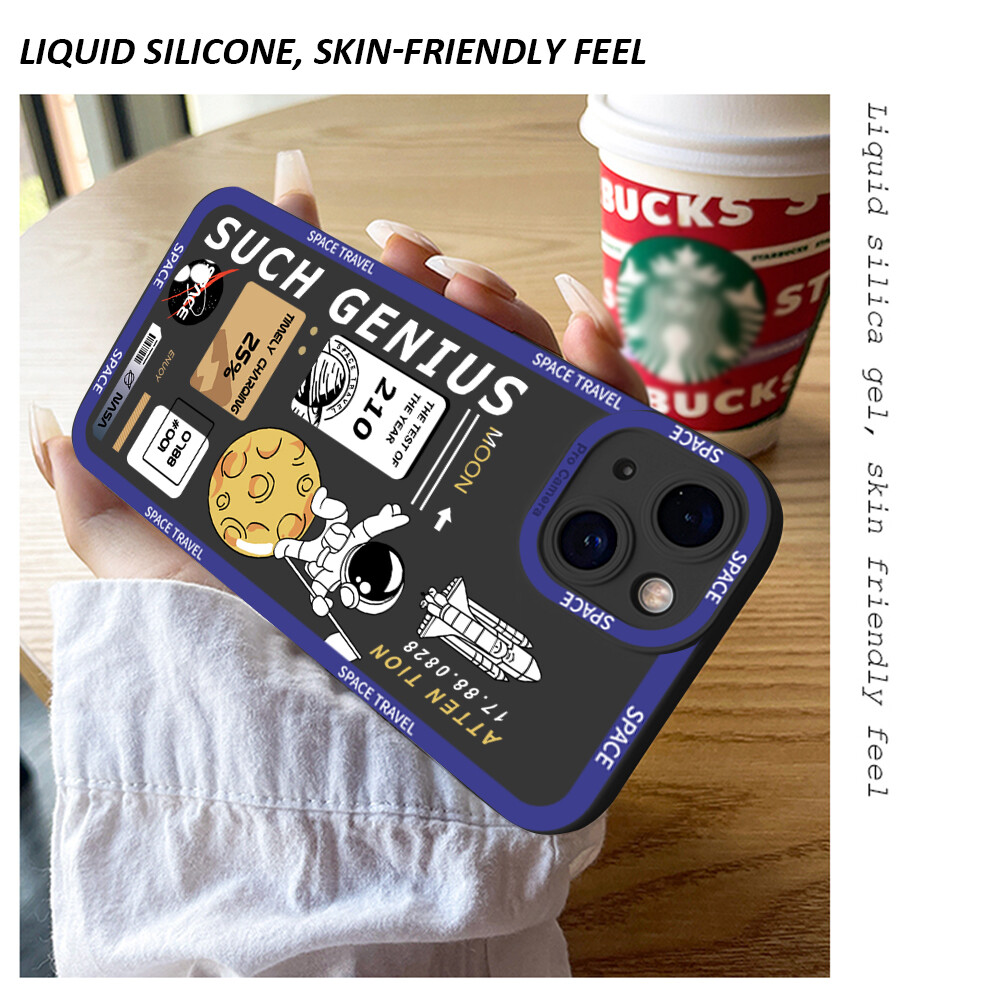 UCUC Case For Xiaomi Redmi Note 7 Note7 Pro Note 8 Pro redmi note8 Phone Case Cartoon Space Astronaut Soft Rubber Cellphone New Full Cover Camera Protection Shockproof Case
