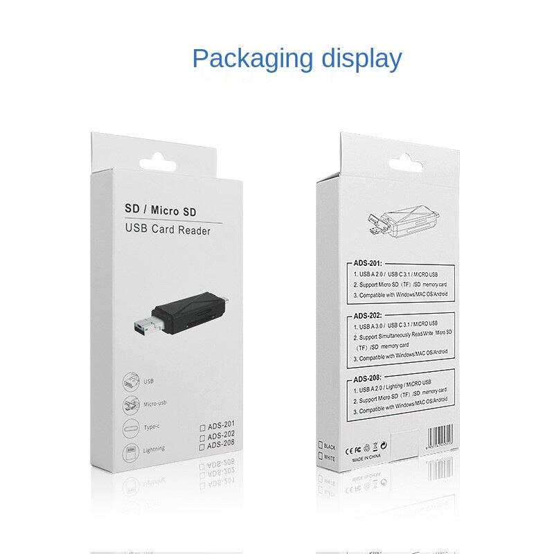 Đầu Đọc Thẻ 3 Trong 1 USB 3.0 Type C Đầu Đọc Thẻ MicroSD SDHC SD TF Bộ Chuyển Đổi Micro USB OTG 2.0 Cho Điện Thoại Android Máy Tính Bảng