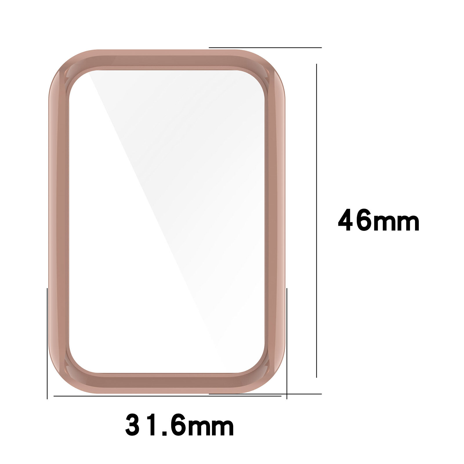 Ốp PC Cứng Miếng Dán Màn Hình Kính Cường Lực Vỏ Bảo Vệ Cho OPPO Band 2 Vỏ Đồng Hồ Thông Minh