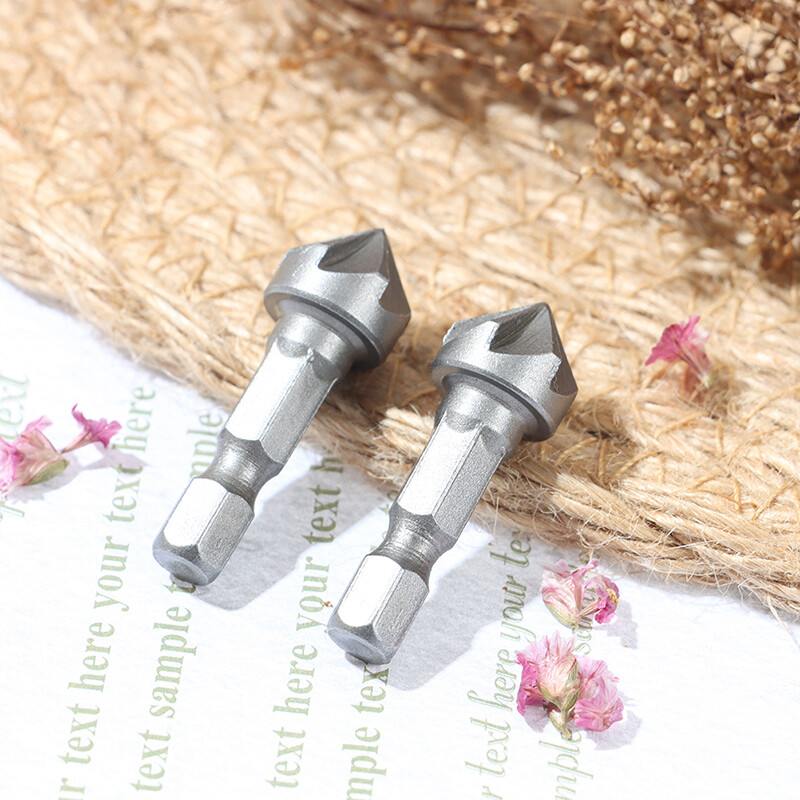 Ministar 6 mũi khoan Ống Sáo mũi khoan chamfer cắt Công cụ gia công gỗ hình lục giác xử lý