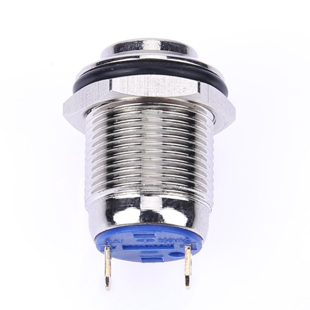 Công Tắc Nút Nhấn Bật/Tắt Kim Loại Tạm Thời Chống Nước Cao 12Mm