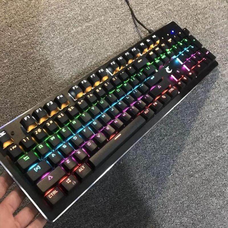 Harvester Tarantula Mechanical Keyboard Qinghei Axis Metal USB Cable Chicken Game Computer Internet Cafes Keyboard Lolcf Singapore