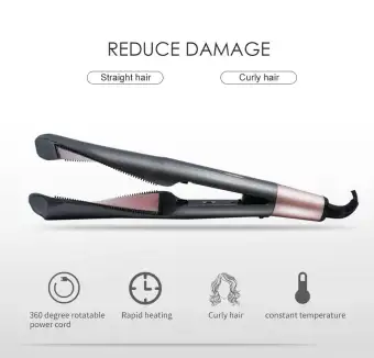 2019 Newest Professional 2 In 1 Hair Curling Straightening Iron