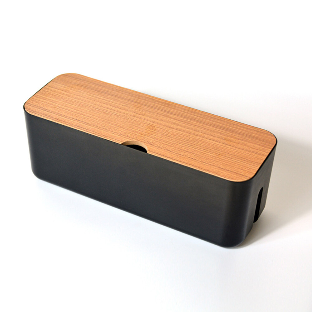 Power Cable Organizer Box Wire Storage Cord Case Plug Socket Anti Dust Hollow