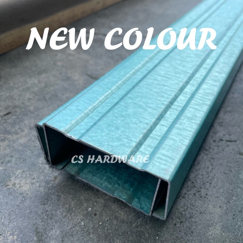 6.5 feet (2meter) C Channel Biru / Batten Blue Besi Bumbung Rak Bunga ...