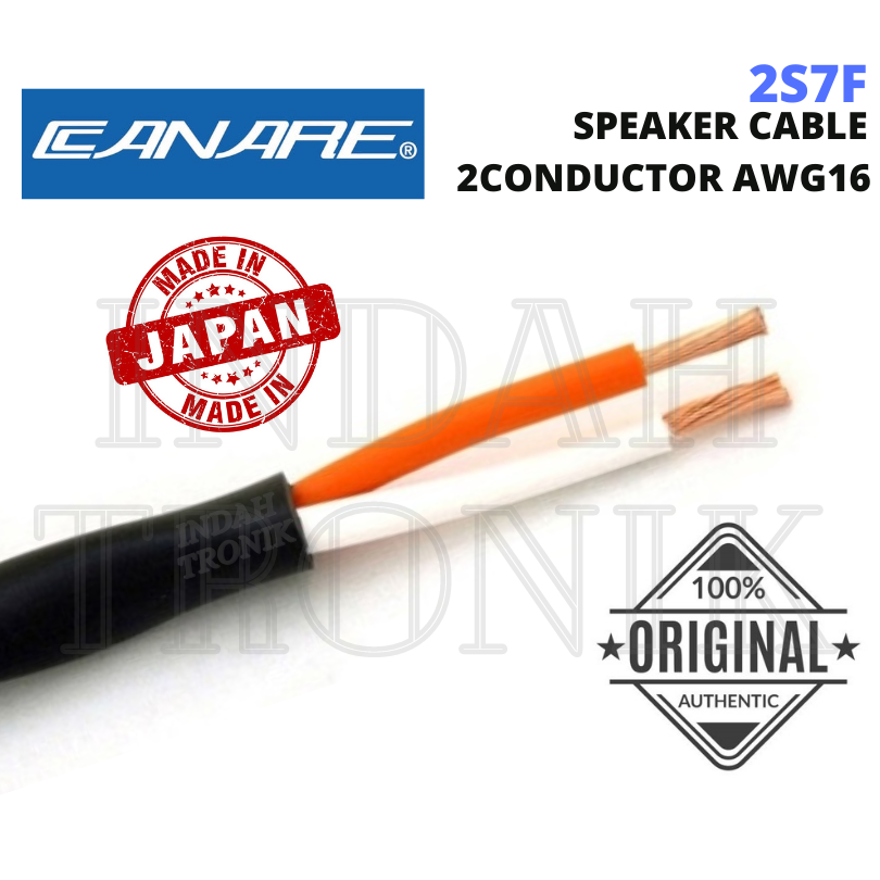[1 Meter] CANARE Audio Cable Speaker Cable Brand Canare 2S7F ORIGINAL